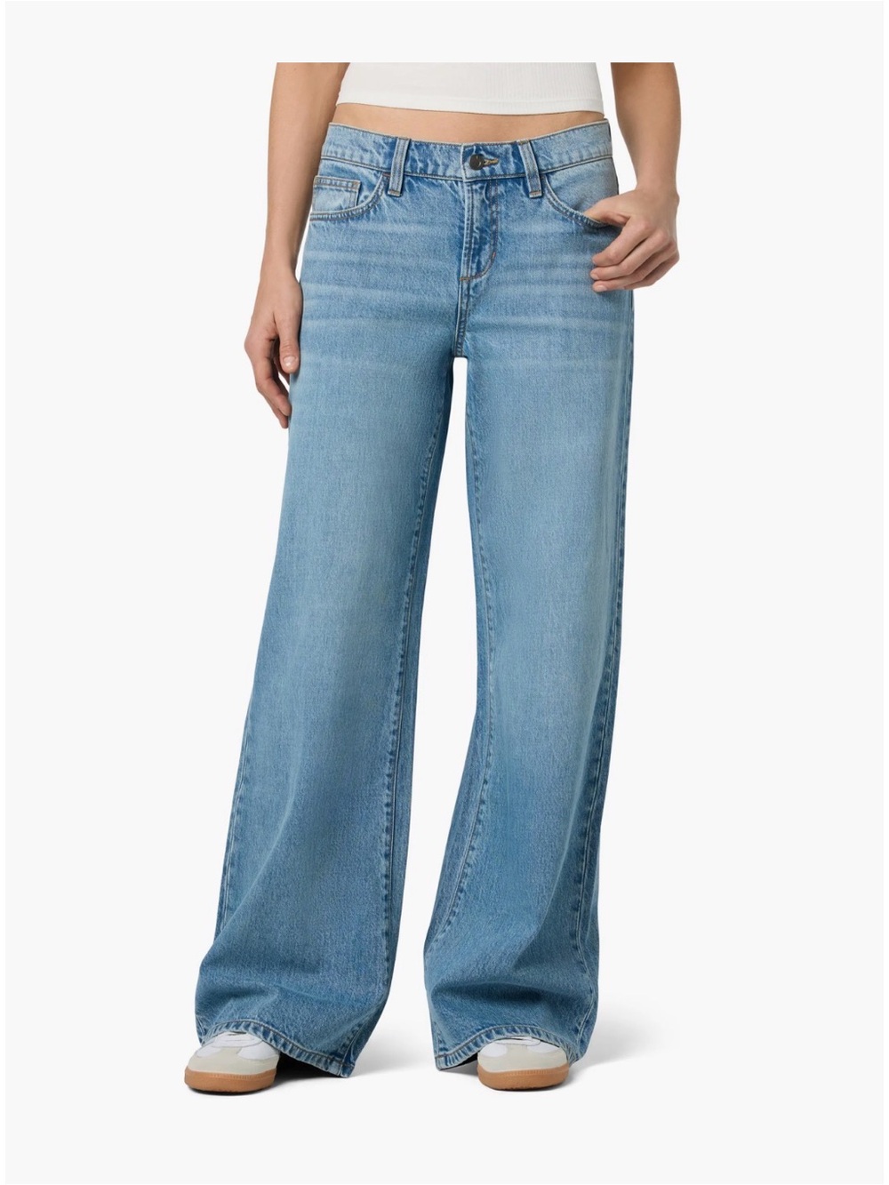 Joe’s Low Rise Wide Leg Medium Blue Women’s Jeans Size 30 NWT